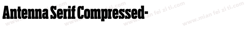 Antenna Serif Compressed字体转换